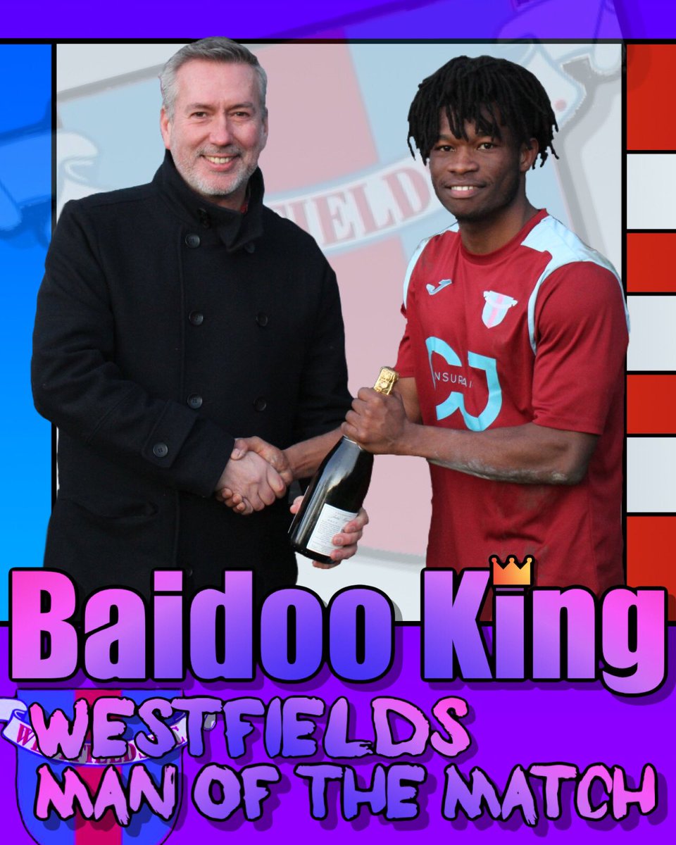 Winning for the 3rd Saturday in a row the <a href="/APCarpentry08/">AP Carpentry Ltd</a> MoM as voted for by today’s match sponsor Phil Lawrence <a href="/BaidooKing/">King</a> 👏👏 #support #player #goals #workrate