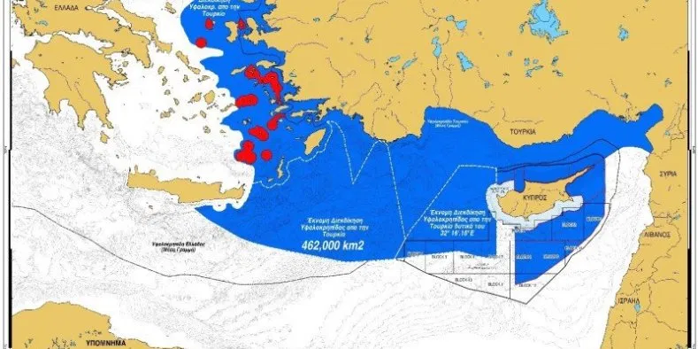 Here's the wrinkle - Turkey has never ratified UNCLOS, and has rejected it as a legal framework.As far back as the 1970's, Turkey has held that its territorial waters extend to the limits of its continental shelf, well past the various provisions set by UNCLOS I.17/
