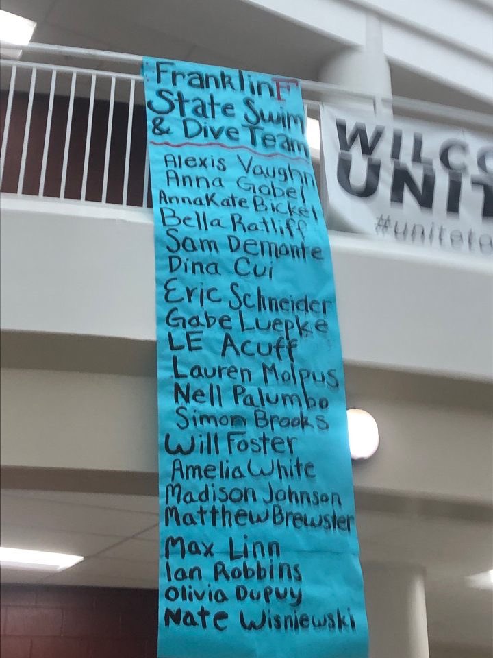 FHSAdmiralsSwim's tweet photo. FHS Rebel swimmers are headed to State Thursday! Congrats to 20 swimmers, Coach Jill and Coach Bristol for our largest group of state swimmers, yet! https://t.co/IMsVsrRHKU