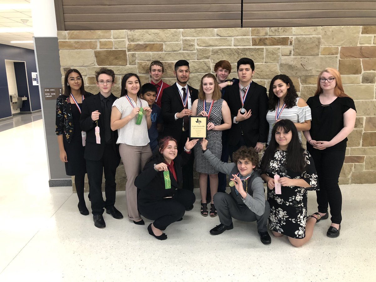 CCHS_DebateTeam's tweet photo. Lake Creek invitational was a successful one!!! Multiple students placed and @CaneyCreekHS was THE top speech and debate team taking speech sweeps!!! Thank you @LakeCreekDebate for hosting! #rehiobals #wetalkgood #readingoutloud #Sweepstakes https://t.co/KE5nuajaa8