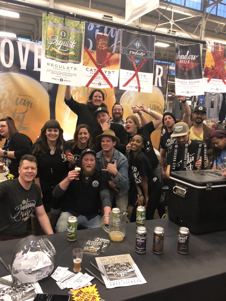 IndianaCityBeer's tweet image. Thanks #Indy Beer Lovers for partying with us at @DrinkIndiana #IndyWinterfest #dodopeshit #lovegreatbeer #primohopwater