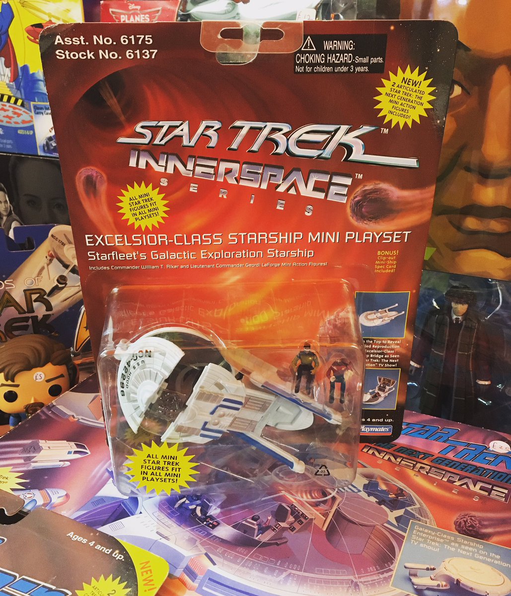 ccwtoys's tweet photo. Star Trek Innerspace Series Excelsior Class Starship Mini Playset #toyoftheday #startrek #startrekinnerspace #innerspace #excelsiorclassstarship #playmates #startrektoys https://t.co/0DPBXnGOrh