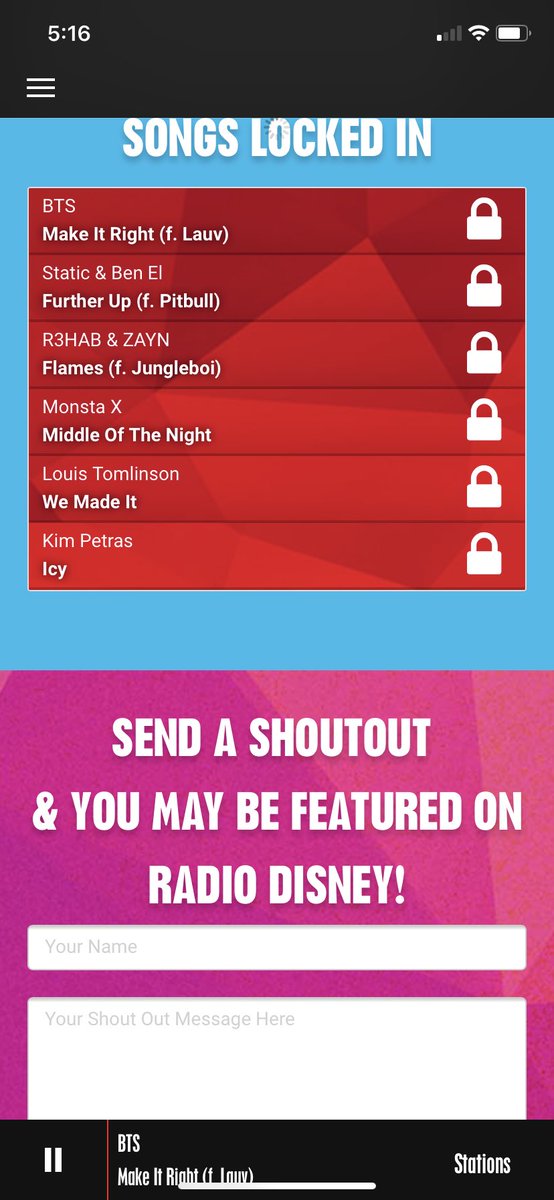 BTSbubble87's tweet photo. @BTSonFLRadio @radiodisney @BTS_twt @STARSonShazam @BTSonShazam Yay!! #MakeItRight on #TotalRequestNow!! So happy!! Thanks @radiodisney for playing our fav @BTS_twt bops!! 💜🔥
@BTSonShazam https://t.co/5jqr1nFNkw