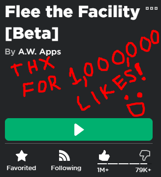 Andrew MrWindy Willeitner on X: Today Flee the Facility reached 2  BILLION visits!🥳 It's been just over 3 years since the game released and  I'm glad to see players still enjoying it