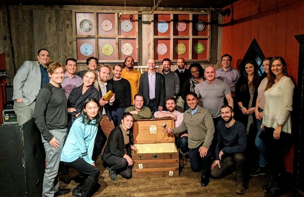 BeyondOtt's tweet image. A great way to build a relationship is w/ a memorable #experience. First #networking event of 2020 combined Lonestar’s #escaperoom w/ fajita buffet. Nearly $200 raised for @ONFE_ROPE supporting young #entrepreneurs via #JAOttawa! Thanks Mike Lalonde &amp;amp; Sarwar Qureshi 4 organizing!