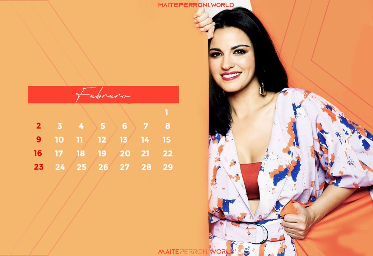 ¡Llegó febrero y nuestro segundo calendario del año! ... ¡Gracias <a href="/MPWBra/">Maite Perroni World</a>! <a href="/MaiteOficial/">Maite Perroni Fan Account</a>