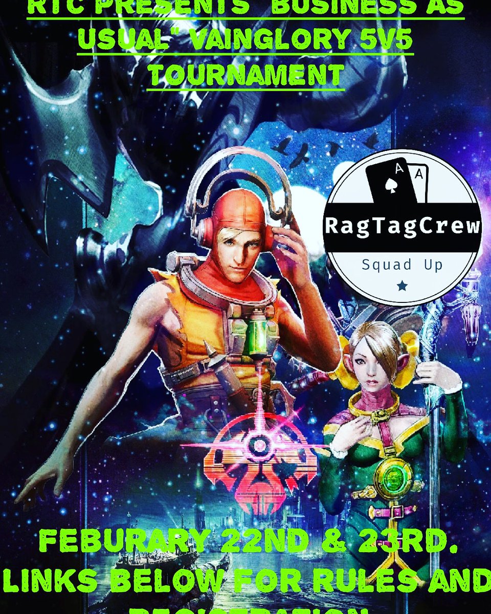 CrewTag's tweet image. RTC Management is bringing you guys another 5v5 tournament this coming February 22 &amp;amp; 23 entitled “Business as usual”. Registration is now open. Click the link for more info. 

toornament.com/en_US/tourname…

Or visit:

discord.gg/C2jmXHp

Build a team, practice, play &amp;amp; SQUAD UP!