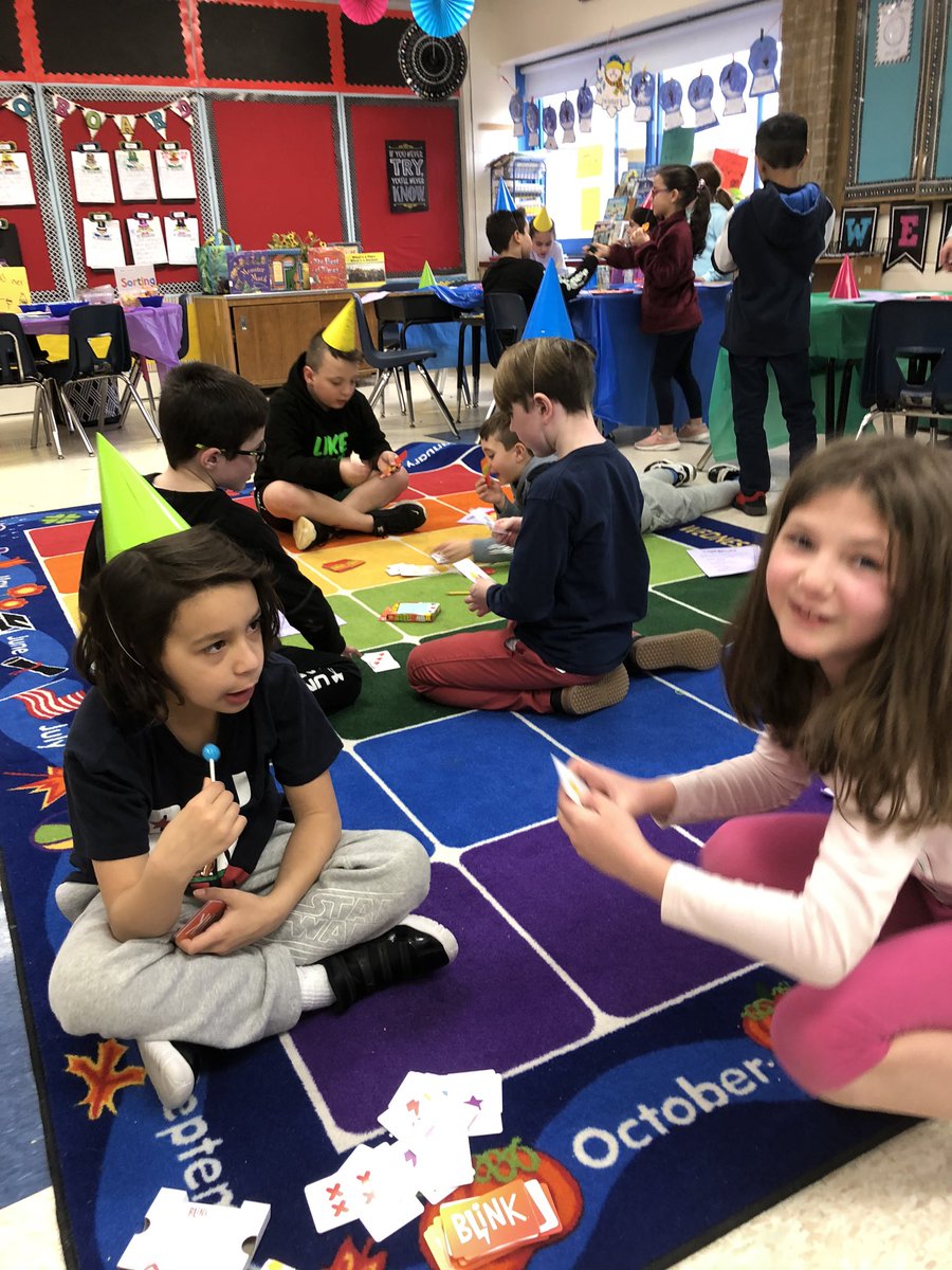 sharondforman's tweet photo. You had me at.....โWe are having a MATH PARTYโ!๐๐ Yes, our 2nd graders wanted a math party! They planned every little detail! Math Snacks, Math decorations, Math activities, Math books and even a Math goodie bag! @MrsDiNardi @ARPanthers @MahopacSchools #PacMath https://t.co/FfClqgzel7