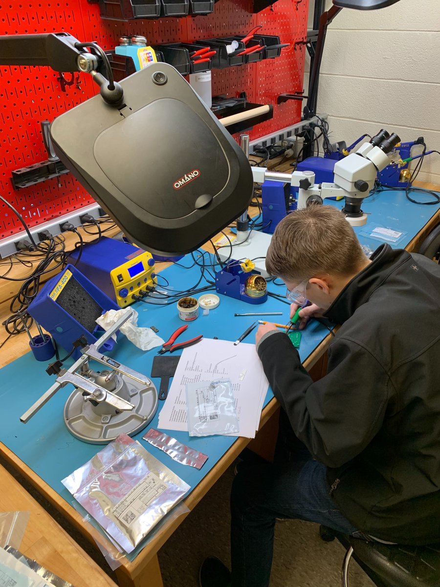 The hardware team soldered a new circuit board that will be used as our new throttle body controller for the throttle by wire system!