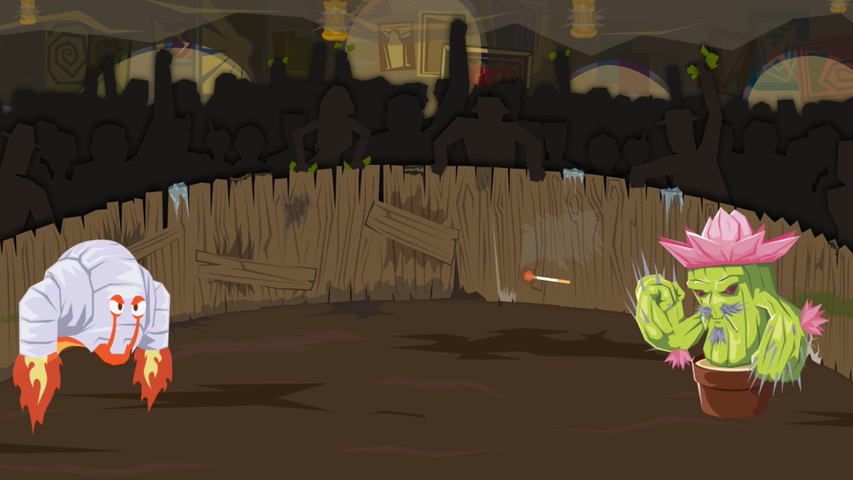 DaemonClub's tweet image. #screenshotsaturday is here! My rocket snail will burn you down Cactus!

We're making a competitive, mobile (and desktop) pokemon-like game focused on crafting strategy!

Like and Follow for more info!

#DaemonClub #indiegame #indiedev #IndieGameDev #indiegames #game #Pokemon