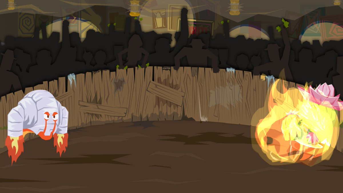 DaemonClub's tweet image. #screenshotsaturday is here! My rocket snail will burn you down Cactus!

We're making a competitive, mobile (and desktop) pokemon-like game focused on crafting strategy!

Like and Follow for more info!

#DaemonClub #indiegame #indiedev #IndieGameDev #indiegames #game #Pokemon