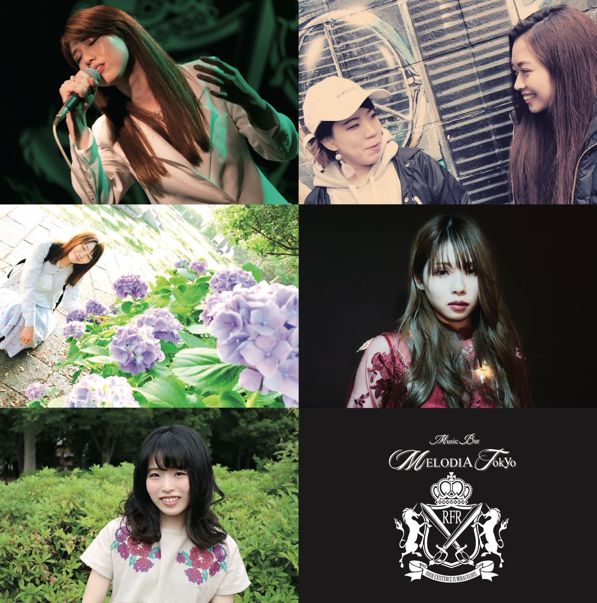 MELODIATokyo's tweet photo. ★☆Today’s Event☆★

MELODIA Tokyo 7th Anniversary Event
『MELODIA GIRLS FESTIVAL SP '20』
Act：minako／Lilas-リラ-／茉衣／レイナ／manami
Open 11:15　Start 11:30
Adv ¥2,500　Door ¥3,000（+1D ¥600）

#MELODIA7周年
#メロディアガールズフェス

＊当日券ございます https://t.co/DQNHVPRncV