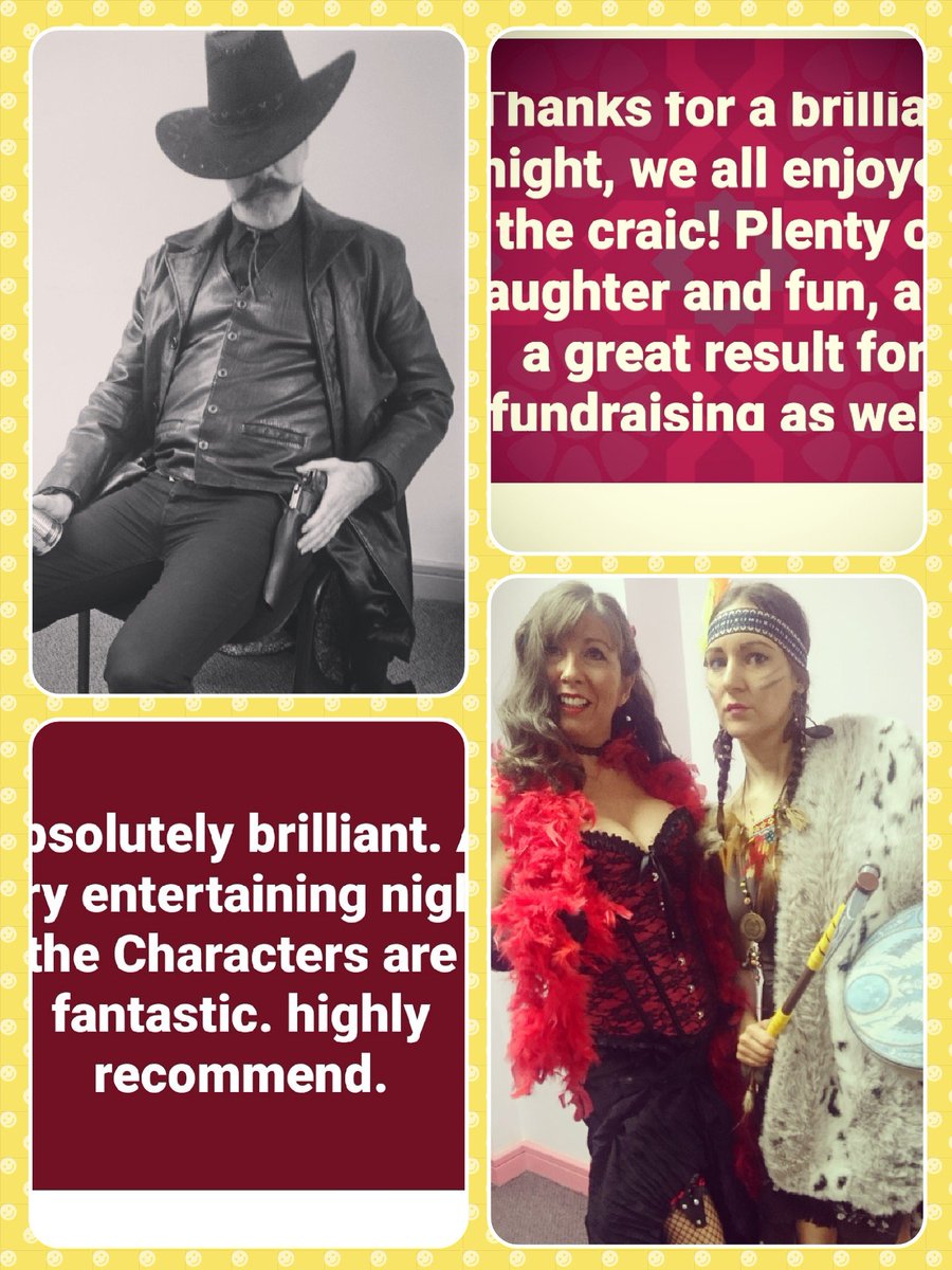 A great night at #stcolmanschurch #carrickfergus performing our #wildwest #murdermystery £1000 cleared for #churchfunds #passiton murder mysteries make a great #fundraiser #event #charity #fundraisingideas