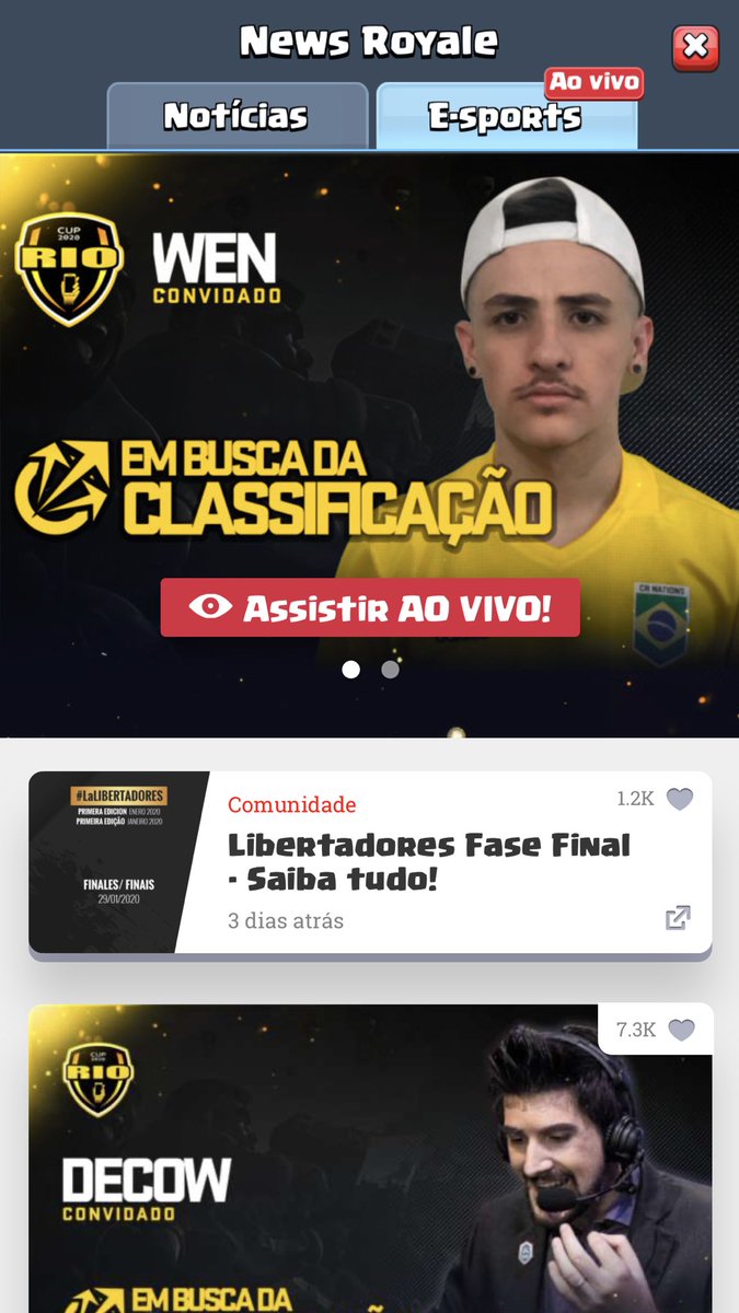 1200 pessoas na live e ainda foi pro jogo! Sonho realizado galerinha, bati 1000 vendo ao vivo 😍 GGs
#RioCup