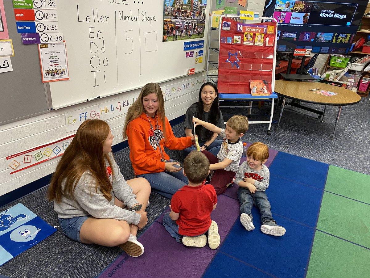 Yesterday morning, NHS members read to students at Enterprise Elementary.