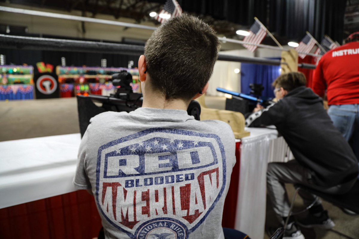 Wow! It was a great first day at #GAOS2020! This young red blooded American patriot had a great time at the NRA Air Gun Range. 

Who is joining us tomorrow? #GAOS2020 will be open at 10AM! See you tomorrow! 🇺🇸