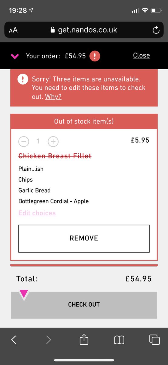 Fernando1Jardim's tweet photo. @NandosUK @BadServiceAlert @BadXperiences @badcsuk @PoorServiceUK what’s the point of having an online ordering system when it doesn’t work properly?? Then wait 50mins for a telephone order? #NotImpressed #PoorService #Nandos #NoPeriPeri https://t.co/jPQhea1kB4