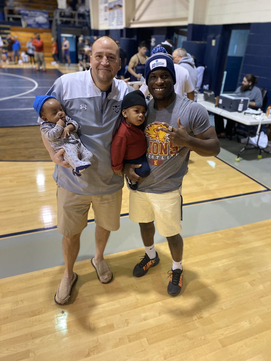 kevin1000_a's tweet photo. Nothing is more important than being an awesome Father. Thank you for being a great support system and staff! We had an awesome time watching some wrestling at the Area AA Traditional Wrestling Tournament! #WeAreSecond #God1st #MambaMentality https://t.co/ddFPXDzJ7p