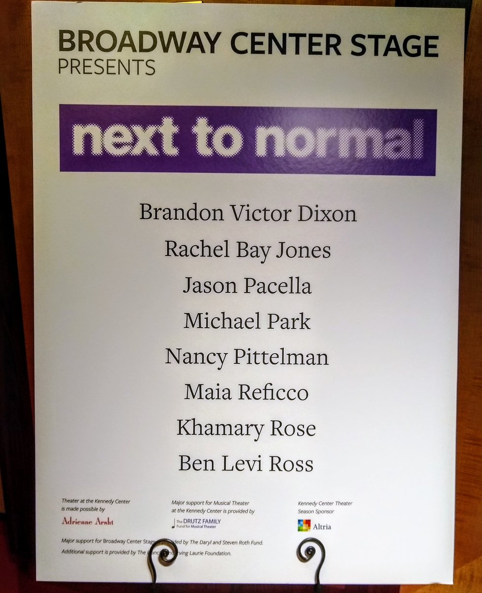 deshrager's tweet photo. Tonight:  Back to see the amazing production of #Next2Normal @kencen a second time.  The performances are extraordinary. Bravo! @rachelbayjones @BrandonVDixon @park24hrs https://t.co/WGI351fe77 https://t.co/5uvD7wzEca