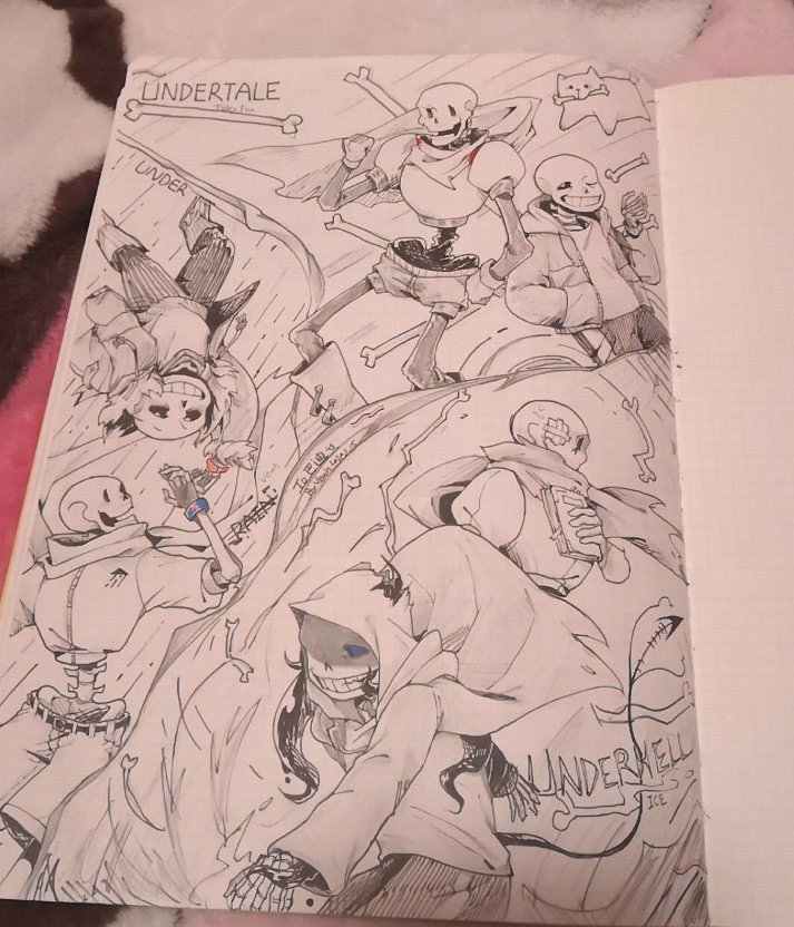 (Drawn for my friend and photographed by my friend）