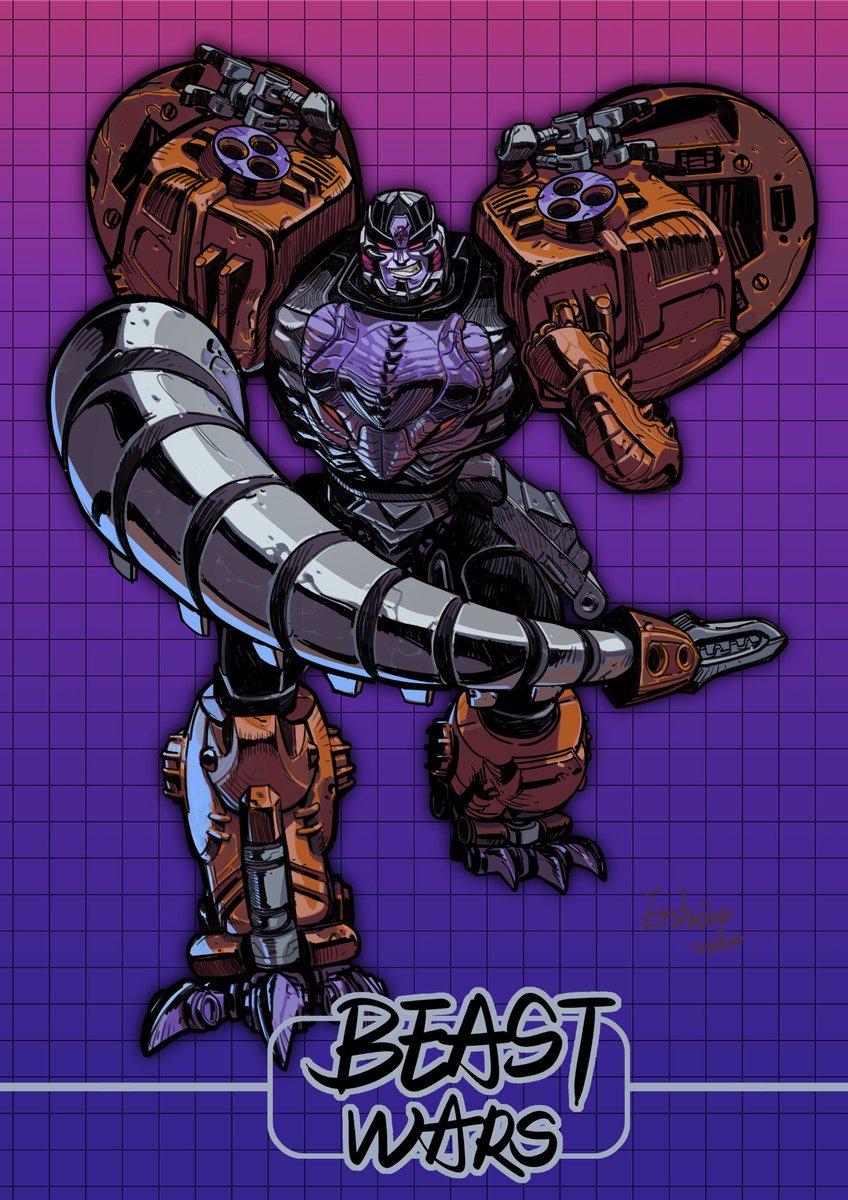 Er_shao's tweet image. #BeastWars #Rattrap #DepthCharge #Megatron #Dinobot #transformers