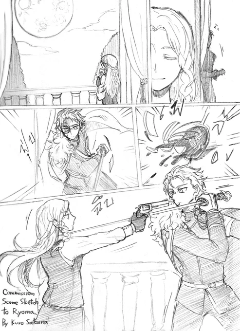 [Commission]

Type : Scene Sketch
Line : Pencil
Color : None 