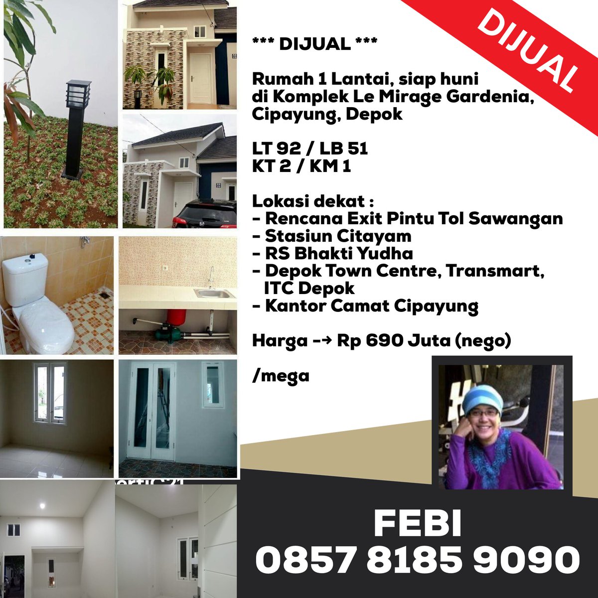 febifitrianti's tweet photo. #lemiragegardenia #rumahdicipayungdepok #rumahdijual #dijualrumah #jualcepat #dijualcepat #realestate #realestates #home #homes #properti #property #jual #beli #sewa #buy #rent #sell #carirumah https://t.co/cWDIZstu32