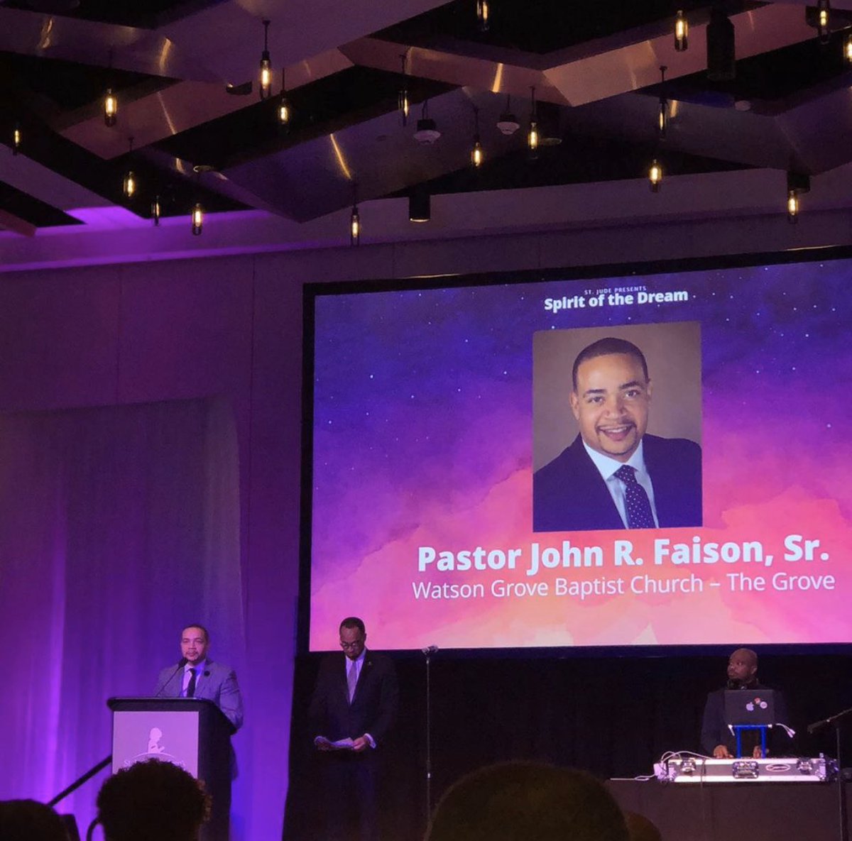 johnfaisonsr's tweet photo. Tonight, @StJude honored six #Nashville pastors with the Spirit of the Dream award. I was honored to be in that number. So grateful to my wife, @alethiajfaison, and The Grove family for their support.
#influencers2020 https://t.co/uRbW3KUUWM