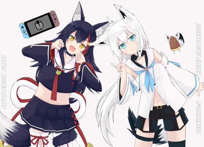 ?WOLF × FOX?
#みおーん絵  #絵フブキ 
