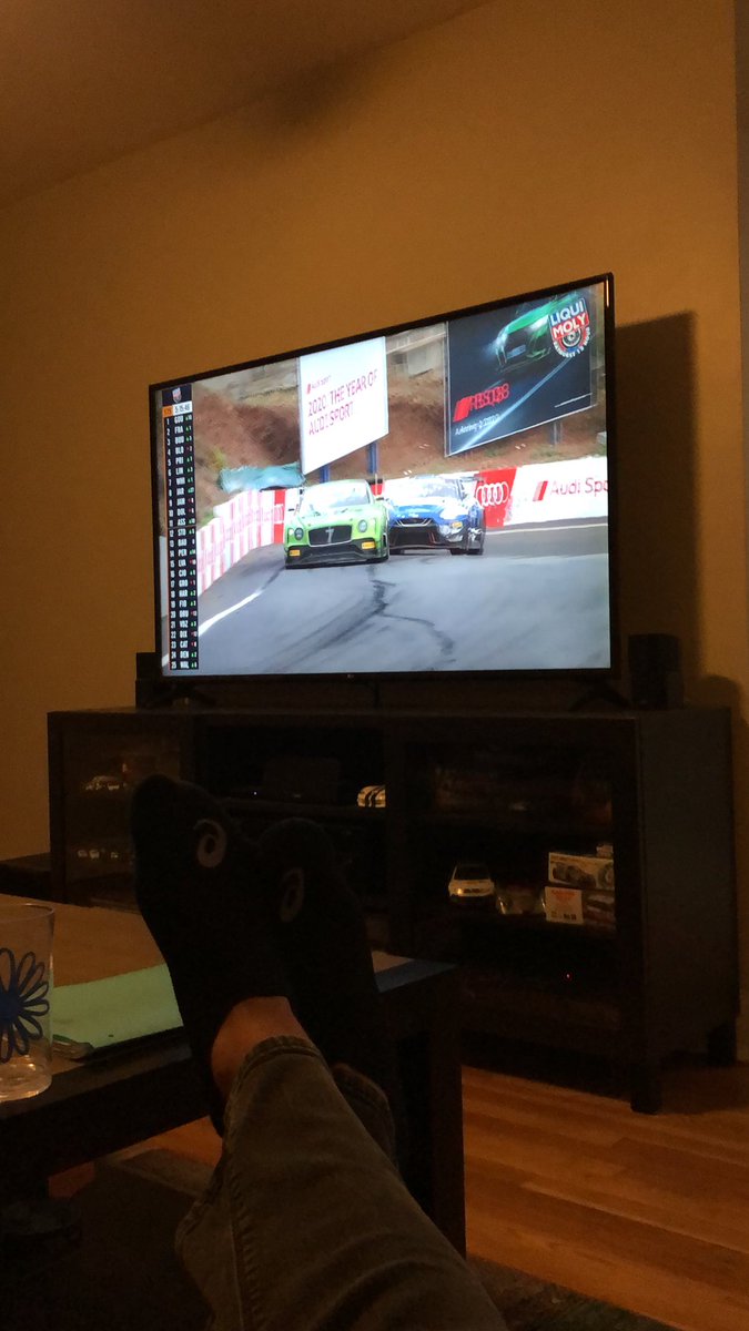 #Bathurst12hour with <a href="/IMSARadio/">IMSA Radio</a> <a href="/radiolemans/">Eve Hewitt</a> familiar voices <a href="/Thehaugh/">John Hindhaugh</a> <a href="/GearboxGirl/">Shea Adam</a> makes an excellent Saturday night, hi guys + thanks for the awesome coverage!