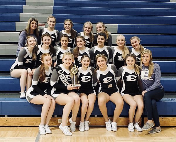 sle_cheer's tweet photo. Today we not only hit our goal of getting a score of 700 but we broke school history in the process!! Taking first place with a total score of 728.22. Proud of these girls and all their hard work!! BE EAST! https://t.co/307P33RJkS