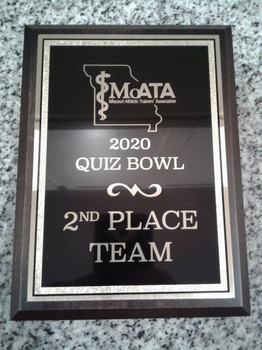 CulverMAT's tweet photo. @CSCWildcats AT program take home @MOATA1984 Quiz Bowl hardward for the third straight year! Congrats Maryanna Catrine, Tom Greene, & Stormy Simons. The second place finish sends the @CSC1853 Quiz Bowl Team to compete at @MAATAD5 in March. Go WildcATs! #ApplyCulverMAT https://t.co/FVcUjmd5rs