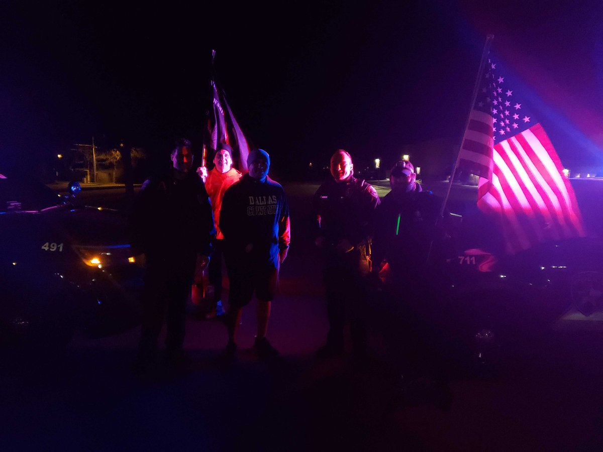F3_Rocket_Man's tweet photo. F3 FloMo went out for a morning CSAUP ruck in the Gloom. Said hello to FloMo's and Highland Village's finest along the way. @f3_dallas @drewlarson @F3Flomo @F3Nation @FlowerMoundPD @HVPolice https://t.co/PZd93g88nr