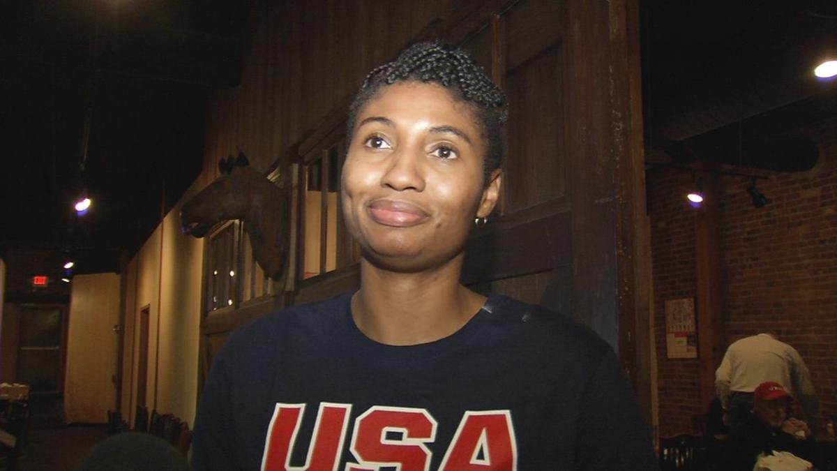 WDRBNews's tweet photo. Former Louisville women's basketball star Angel McCoughtry greets fans ahead of Team USA exhibition game: https://t.co/XczTDQ4d5J https://t.co/7BDrWnPbWO