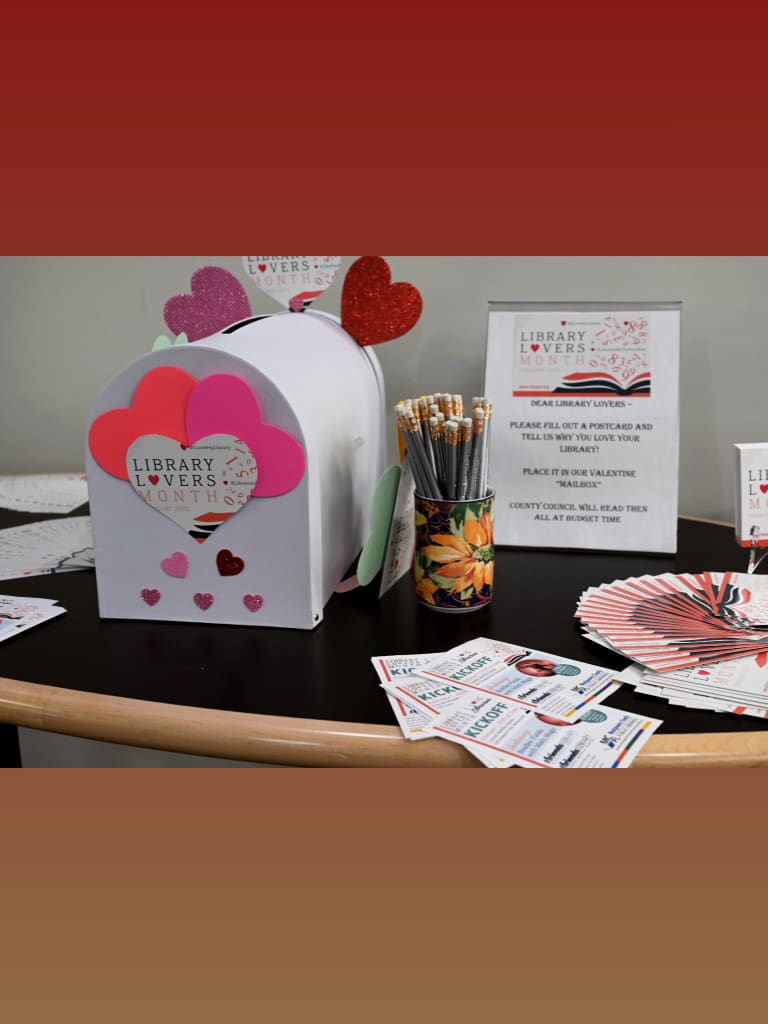 MCPL_Libraries's tweet photo. We had a great time today celebrating the kick off of Library Lovers Month at #ConnieMorellaLibrary.  
Exchange your love and passion with other library lovers and participate in this and other events throughout the month. https://t.co/pJoXCPSedd https://t.co/jnt0YF4LXD  #FOLMC https://t.co/rxj87P8J22