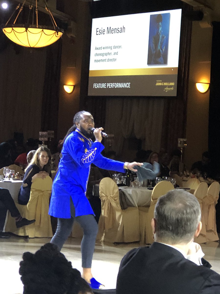 HelpingHamilto1's tweet photo. What a host - Mr Lucky - Emcee Dejehan Hamilton - John C Holland Awards #jcha2020 https://t.co/4mv2v3hELc