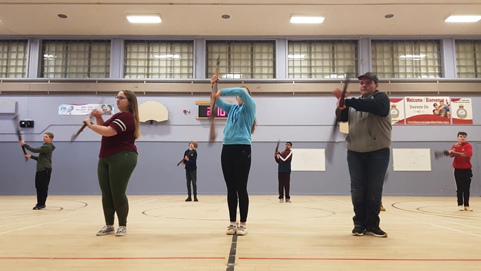 Broken_MacAtom's tweet photo. Another full day of practice, nice shot of the rifle drill team #MaggieFamily #RifleDrill @24Magnificent https://t.co/wTTbGo2TOy