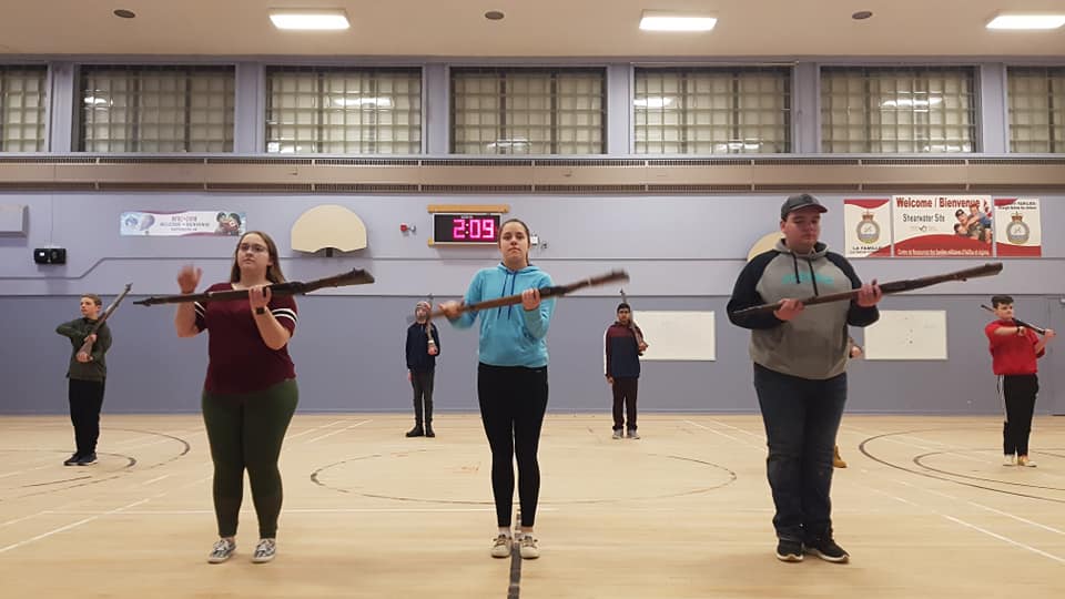 Broken_MacAtom's tweet photo. Another full day of practice, nice shot of the rifle drill team #MaggieFamily #RifleDrill @24Magnificent https://t.co/wTTbGo2TOy