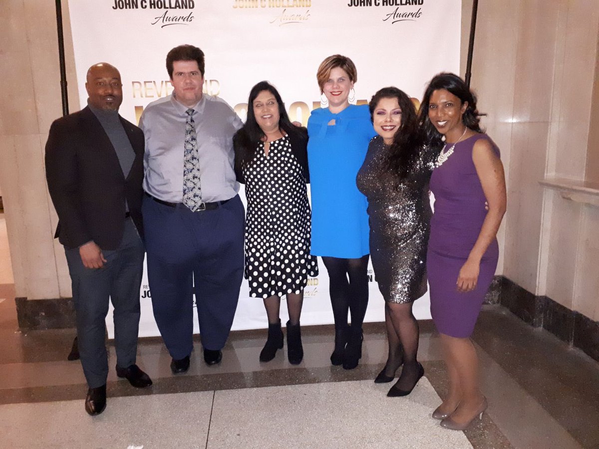 HeatherAggus's tweet photo. With Lyndon George, @anthonymarco, @jayotied, @NrinderWard3 and Cindy Gangaram at #jcha2020 John C Holland awards, representing @HwetlEtfo. #ETFO https://t.co/msGqfADTd2