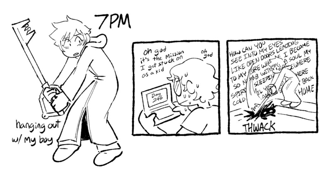 part 3, vanquishing a childhood demon (no 6pm bc i just ate dinner) 