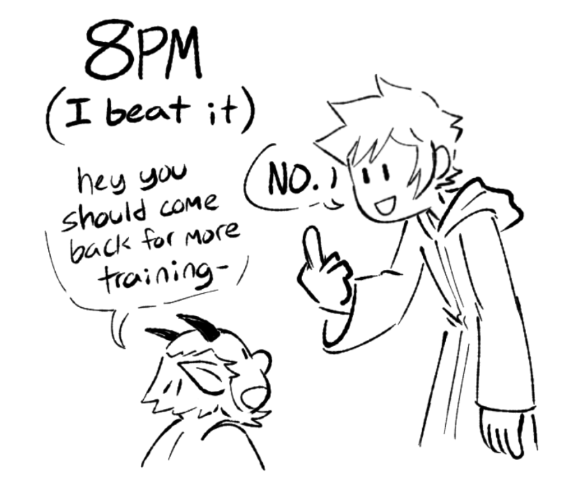 part 3, vanquishing a childhood demon (no 6pm bc i just ate dinner) 