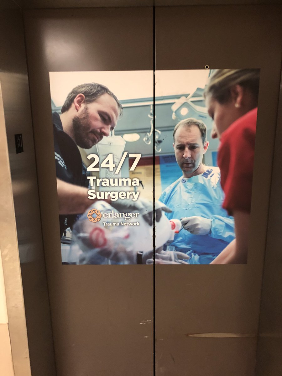 knharrell's tweet photo. Saturday night trauma call @erlangerhealth @UTChattSurgery. @cmichbell might be gone, but always watching. https://t.co/8i56b89nkf