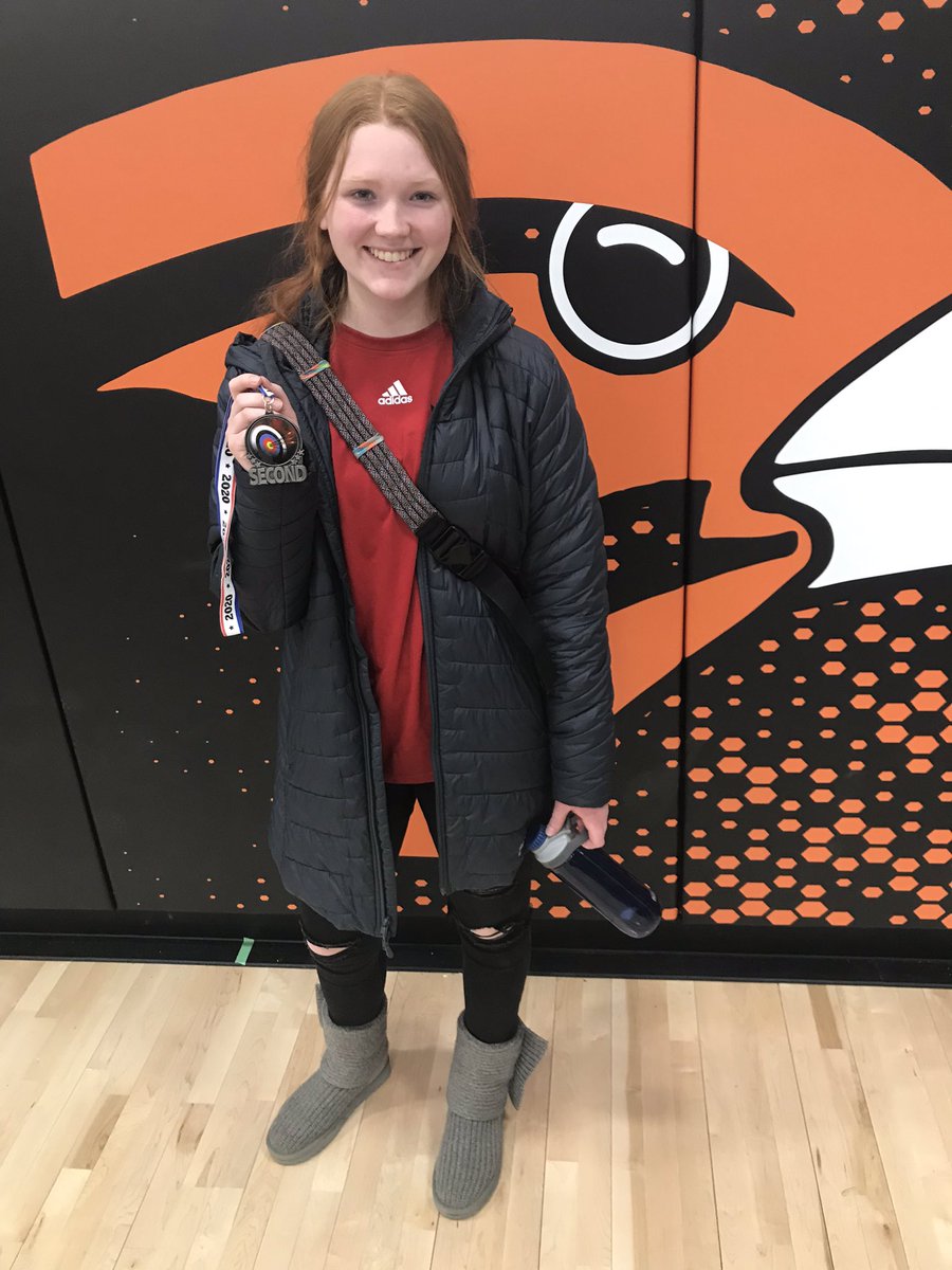 Lily took 2nd overall for High School girls today at Springville! She also beat her own school record of tens in a round with 20!!