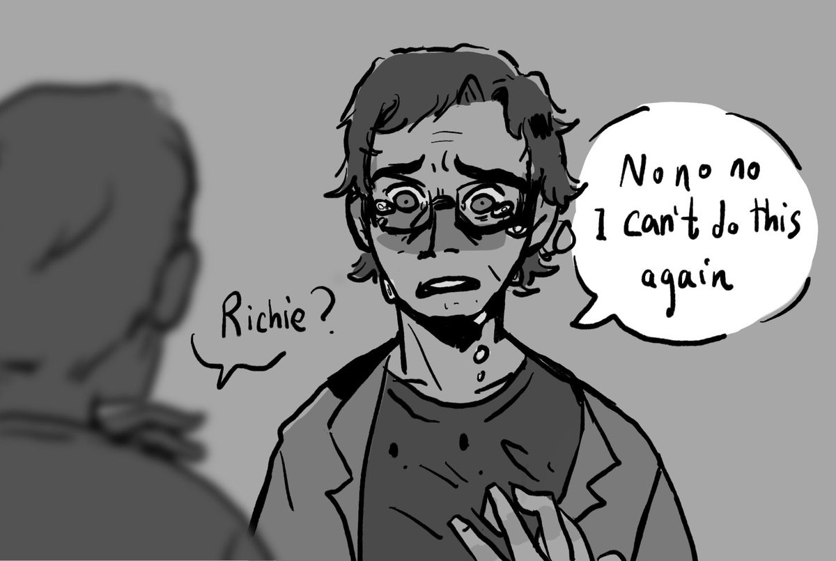 Still thinking about PDS Eddie, aka being able to draw is dangerous because I can retroactively make art for my own fanfiction 