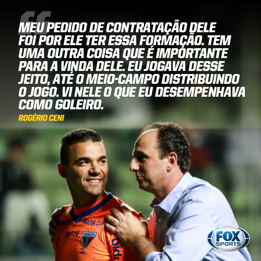 SportsCenterBR's tweet photo. 💙❤ SEGUINDO OS PASSOS DE CENI?
Rogério Ceni rasgou elogios a Felipe Alves, após o goleiro defender o pênalti do Vozão e garantir o empate no #ClássicoReiFOXSports! https://t.co/IE5RPK4sfN