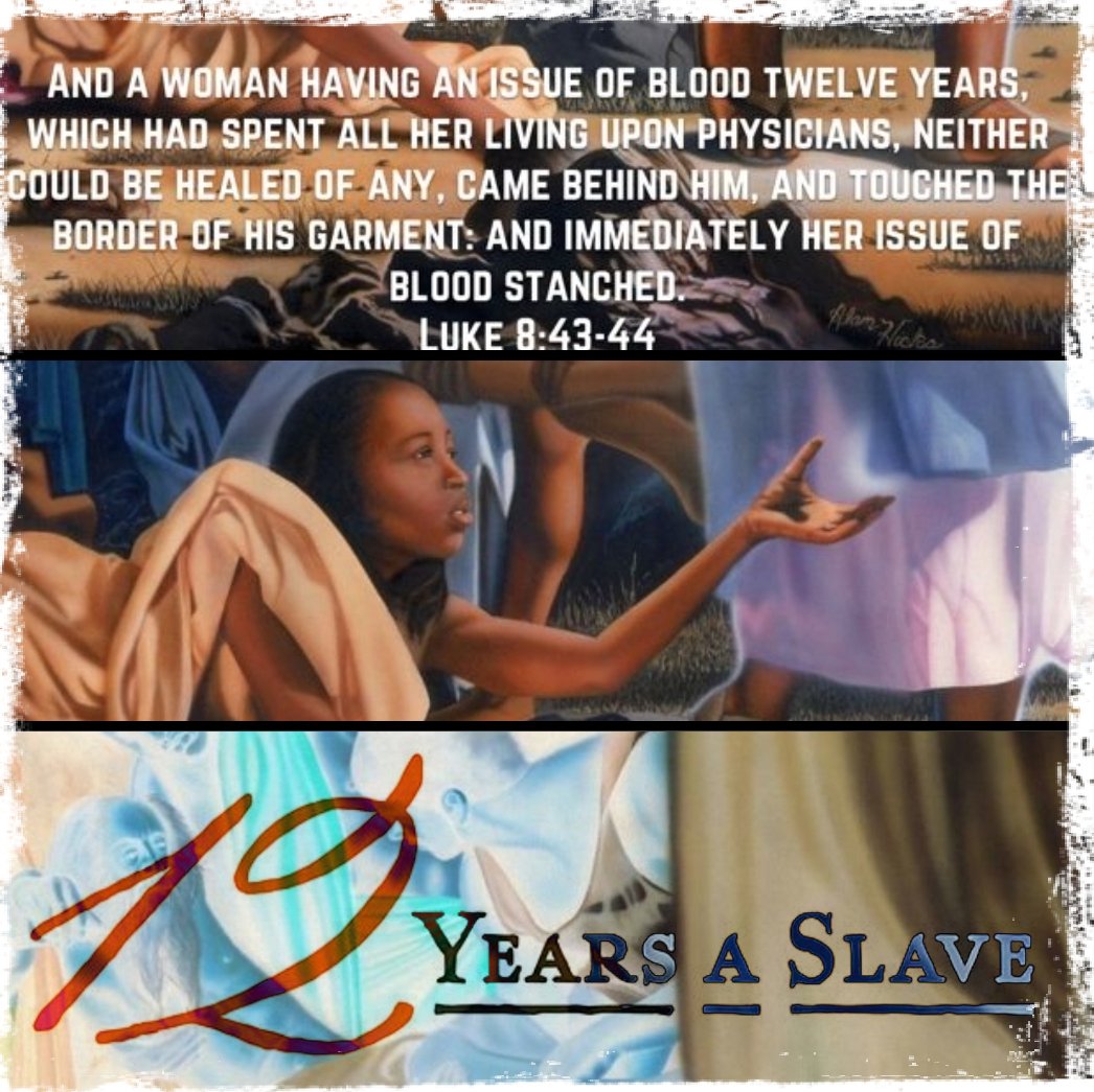 12 Years Unchained: Though not a slave, the Christ unchained the woman with an issue of blood. #STEELYourMind #ManuFortiMinistries #WomanWithTheIssueOfBlood #TwelveYearsASlave #SetTheCaptivesFree #BreakEveryChain #HealTheSick