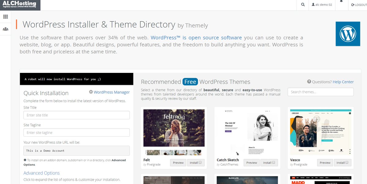 alchosting's tweet photo. ALCHostingNET + Themely (Free Wordpress Themes)
Free Wordpress Installer with Top Rated Free Wordpress Themes
#ALCHostingNET #Themely #Wordpress
Cloud Web Hosting:
https://t.co/FflHBpZTm2 https://t.co/sJBFLgNCKX