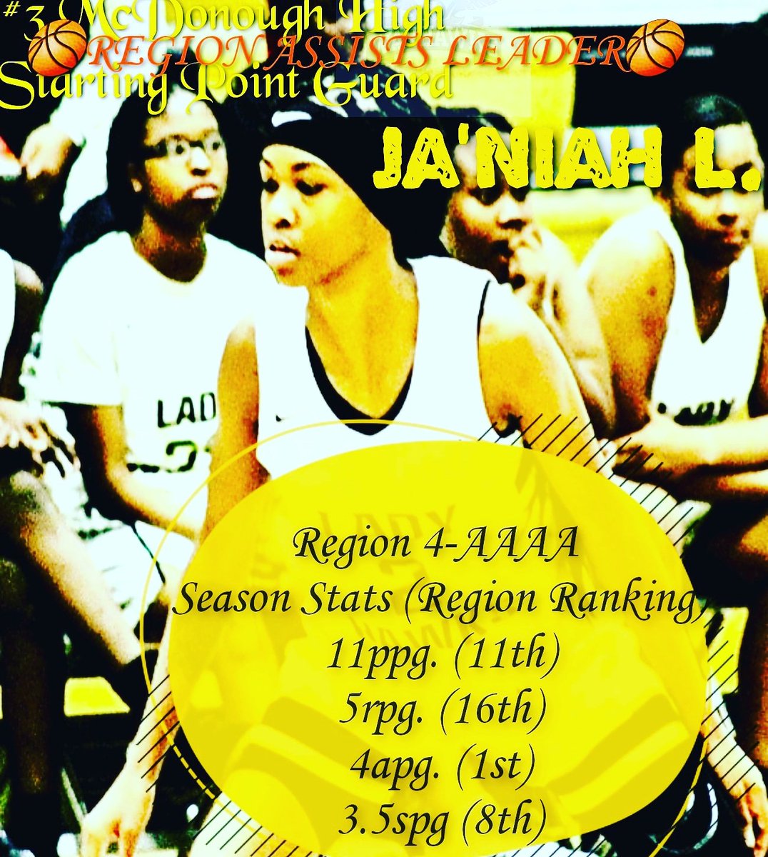 monet_ya's tweet photo. Starting Point Guard for Region 4/4-AAAA #3 Ranked McDonough High School Stat Rankings....#assistsleader #teamfacilitator #ballhandler #playmaker #forcemultiplier #we/ME #teamball #itspersonal #timetoSoar @KyleSandy355 @ReporterDarius @pop_scout @HCAthletics_HCS @HDHSports https://t.co/4INbGINdXj