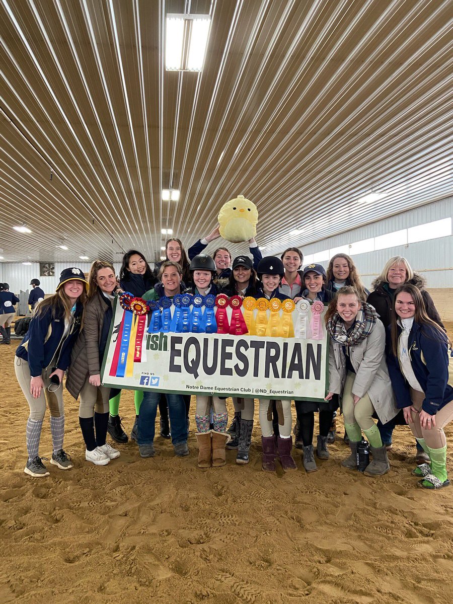 ND_Equestrian's tweet photo. Our team was High Point Team today!! Liv Goodwin was also Reserve High Point Rider in her Limit classes as well! Onto day 2 tomorrow! #rideihsa 🏆💙☘️ https://t.co/DAy962U03g