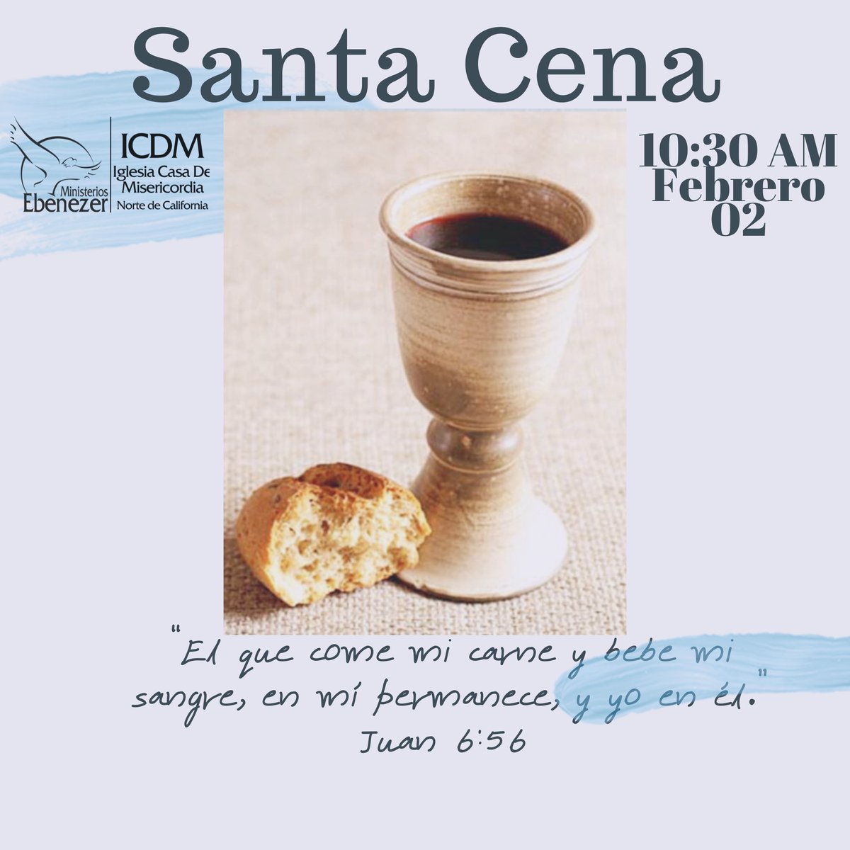 ICDM_Ebenezer's tweet photo. Te esperamos este domingo a nuestro servicio de Santa Cena a las 10:30 am
No faltes será de bendición.
“ᴇʟ ǫᴜᴇ ᴄᴏᴍᴇ ᴍɪ ᴄᴀʀɴᴇ ʏ ʙᴇʙᴇ ᴍɪ sᴀɴɢʀᴇ, ᴇɴ ᴍí ᴘᴇʀᴍᴀɴᴇᴄᴇ, ʏ ʏᴏ ᴇɴ ᴇʟ.” ᴊᴜᴀɴ 𝟼:𝟻𝟼
#AñodelaReconciliación 🤝
#ICDMEbenezer https://t.co/IoYPZX5TO9